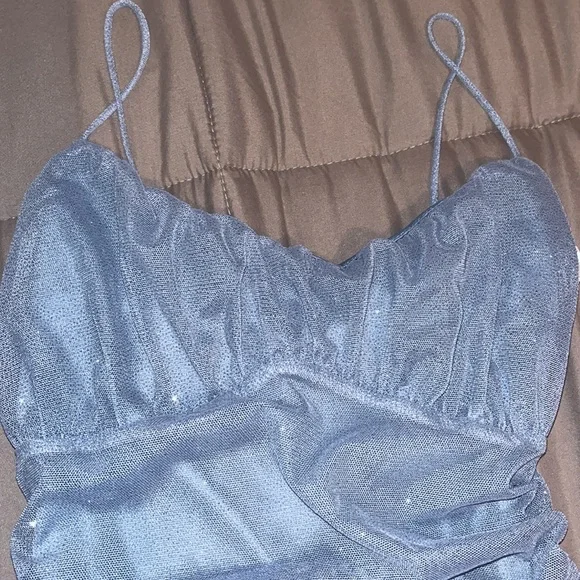 Blue Mini Dress. - Picture 3 of 6